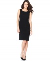 Nine West's sheath dress sets the standard for sleek office attire with its classic silhouette and fabulous fit.