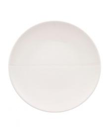 Make a chic style statement with the Dune Lines salad plate. The distinctive, free form shape, soft lines and ribbed surface combine for truly modern elegance. An imperfect glaze conveys natural grace.