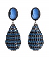 With their shimmering crystals and radiant tonal tincture, Dannijos drop earrings are a chic way to splash color into day and evening looks alike - Wear with everything from casual knits and jeans to fun cocktail dresses