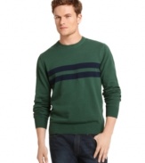 Stripes add interest to this versatile basic from Izod.