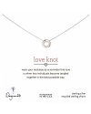 An on-trend statement of love, rendered with elegance in bright sterling silver by Dogeared.