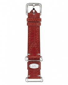 Fendi Selleria Red Teju Leather Watch Strap