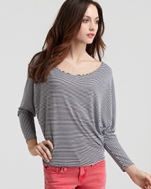 AG Adriano Goldschmied Tee - Striped Dolman