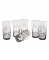 As stylish as their name implies, Soho shot glasses from Reed & Barton drinkware help you tend bar with chic sophistication. Deep vertical cuts accent already-dazzling crystal with striking luxury.