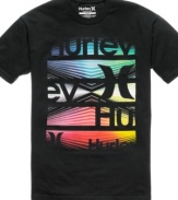 Get a fresh take in your casual wardrobe with the surf-n-skate style of this Hurley tee.