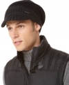 Keep Calvin Klein on your radar this winter with the sleek, modern feel of this warm ribbed cap in super-soft acrylic.