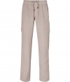 A cool take on cruisewear, Vilebrequins linen cargo-style pants are as versatile as they are chic - Drawstring waistline, cargo patch pockets at sides, side slit pockets, back flap pocket - Classic relaxed fit - Wear with a button-down and flip-flops