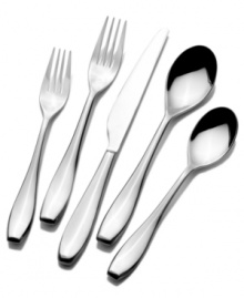 Start every meal on a high note with the Symphony 42-piece flatware set. Smooth handles with a subtly curved surface and straight ends reflect modern taste.