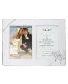 Preserve your own special memories or treat your favorite newlyweds to the True Love double invitation frame. Interlocking hearts adorn this elegant, silver-plated showcase for a wedding photo and invitation. Qualifies for Rebate