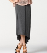 Take your look to new lengths this season with Bar III's maxi skirt, punctuated by a high-low hem!