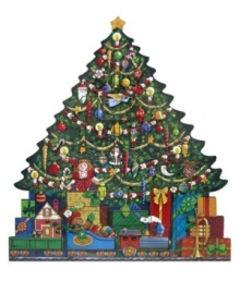 Count down to Christmas Day with this beautiful wooden advent calender from Byers' Choice. Featuring a decked-out holiday tree with gifts galore and 24 drawers for stashing holiday surprises.