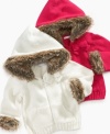 Fabulous faux fur hoodie by First Impressions for the littlest fashionista in training.