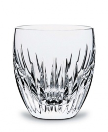 Baccarat's 200-year-old tradition of crafting fine crystal is clearly evident in the elegant Massena collection. Strait, angular cuts in varying lengths highlight the purity of the crystal and create a dramatic, sparkling effect.