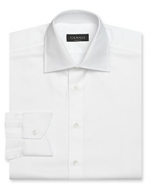 Canali Solid Dress Shirt - Contemporary Fit