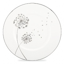 Recall the childhood pastime of wishing on a dandelion with kate spade new york's Dandy Lane collection. Accented with fluffy flowers and floating spores, this plate is sophisticated, unique and full of whimsy.