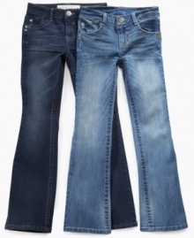 A great classic jean helps to round out her wardrobe.  Great with any top, these bootcut jeans are the perfection addition.