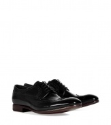 Inject dandyish style into your look with these ultra-sophisticated brogues from Paul Smith - Rounded upturned toe, chunky low heel, lace-up, perforated detailed trim - Style with straight leg jeans and a cashmere pullover or a sleek suit