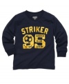 Goal! He'll earn some serious style points with this striker tee from Osh Kosh.