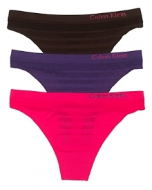 A basic bikini with tonal stripe detail in fun fashion colors!