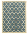 Reminiscent of classic Mediterranean textiles, this patterned area rug from Shaw Living presents a brilliant ogee design rendered in vibrant blue. Woven in the USA of ultra-durable and supremely soft EverTouch® nylon, this rug offers a stately tradition to any room.