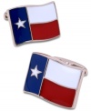 Wear your heart on your sleeve (or at least on your cuff) with Geoffrey Beene cufflinks featuring the flag of the Lone Star State.