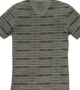 Stripes make these subdued colors pop for standout style when you wear this t shirt from American Rag.