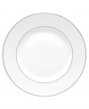 Modern yet timeless, this fine china dinnerware from Lenox is sure to satisfy the style-hungry host. Simply dressed in cream and white stripes and finished with a polished platinum trim, Opal Innocence Stripe dinner plates create an ultra-chic setting to enjoy celebratory meals. Qualifies for Rebate