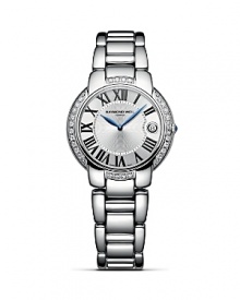 Raymond Weil Jasmine Stainless Steel Watch with Diamonds, 35mm