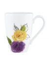 Featuring a mix of edgy, artsy blooms in modern porcelain, kate spade new york's Charcoal Floral mug lends chic new style to casual tables.