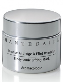 A face lift in a jar, this unprecedented rejuvenating and cooling mask with line-erasing hexapeptide virtually irons out the face. Relaxes wrinkles, rehydrates skin and soothes inflammation. May be used overnight for a more profound rejuvenation and pronounced lift effect. 1.7 oz. 