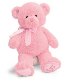 The perfect newborn or baby shower gift, she'll never forget her first teddy bear by Gund.