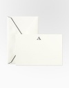 A collection of elegant, classically-detailed notecards are hand-engraved with a single script initial in charcoal. A thoughtful gift for the newlywed, college grad and every loved one. Includes 20 notecards with matching envelopes High-quality cotton fiber paper Each, 5¾W X 4H Made in USA 