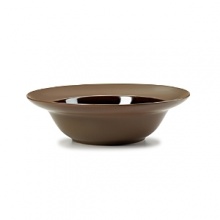 A simplistic and versatile assortment of dinnerware with just a touch of design interest! Montauk has a dual finish surface of glazed interior and matte rim that lends this everyday pattern to be anything but dull. Each item is available in 4 colors - Black, Brown, White & Tan - to layer and style your table in tonal neutrals.