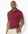 Short-sleeved polo shirt, cut for a comfortable, classic fit.