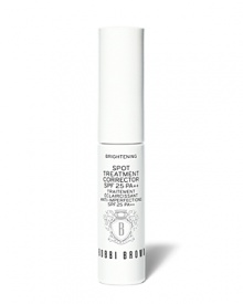 Bobbi's secret to an instantly beautiful, radiant complexion. This unique, double-action treatment makeup products cover dark spots and discoloration immediately-and evens out skin tone over time. Dab Brightening Spot Treatment Corrector SPF 25 onto dark spots and imperfections with its precision applicator and blend gently for targeted, all-day coverage.