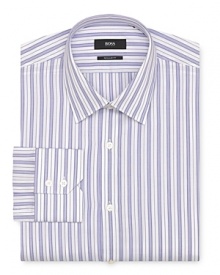 BOSS Black Gulio Stripe Dress Shirt - Classic Fit