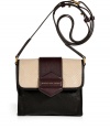 Add artful inspiration to your off-duty chic with this ultra-cool colorblock leather crossbody bag from Marc by Marc Jacobs - Front flap with cream-colored snake embossed leather and logo detailed closure, adjustable shoulder strap, inside zip pocket - Perfect for a lunch date or early evening cocktails