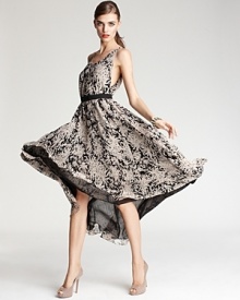 Halston Heritage Dress - Brushstroke Print