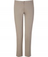 Stylish feather grey cotton pants from Etro - This slim-fitting chino pants kick up your everyday look - Cropped length with front and back pockets - Style with a cashmere pullover and ballet flats