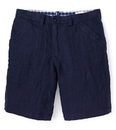 The Men's Store at Bloomingdale's Linen Solid / Seersucker Reversible Shorts