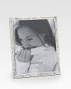 Pink mother-of-pearl tiles are pieced around a silverplated border to form a lustrous frame around any treasured photo. Accommodates a 8 X 10 photograph Overall: 8½ X 11 Imported 