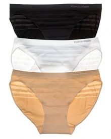 A basic bikini with tonal stripe detail all over.