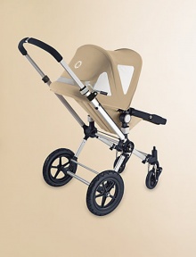 Cameleon, made of canvas, is a breezy benefit offering baby additional ventilation for warm days. UVA and UVB mesh air vents Use with Bugaboo sunshade for optimal protection against UV-rays Please note: Stroller sold separately 