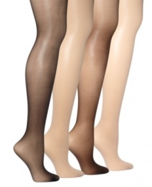 Effortless style from DKNY that will leave you in complete control. Shimmering sheer tights in a smooth silhouette.