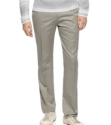 Make the transition from workweek to weekend with ease with this slim-fit pants from Calvin Klein.