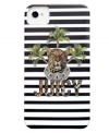 Fashionistas keep in touch with this jungle-inspired iPhone case from Juicy Couture, featuring a fierce feline and plush palm trees. Made of the most durable plastic, your phone stays perfectly protected and effortlessly on trend.