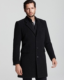 The Men's Store At Bloomingdale's Three-Button Overcoat