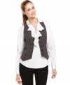 Nine West takes a vested interest in your work wardrobe: a vest adds menswear-inspired appeal to any outfit.