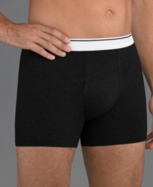 Support you'll hardly know is there. With a two-layered, contoured design and a stay-put seamless waistband, this two pack of Jockey boxer briefs gives you all the coverage you need.