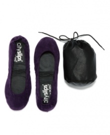 Urban it girls would agree, these comfy corduroy slippers from Cityslips are the ultimate at-home accessory. And the companion travel-ready pouch lets you stash them in an overnight bag without a worry.